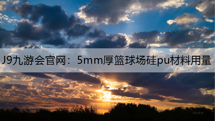 J9九游会官网：5mm厚篮球场硅pu材料用量